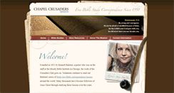 Desktop Screenshot of chapelcrusaders.org