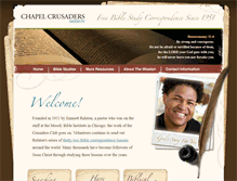 Tablet Screenshot of chapelcrusaders.org